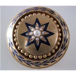 Mid-Victorian Gold & Enamel Brooch/Locket #976995