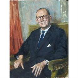 Portrait of Lord Aldington by Bernard Hailstone #977114
