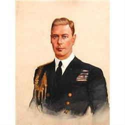Portrait of George VI (1895-1952), English Sch #977130