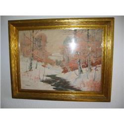 GEORGE HERBERT BAKER "WINTER GLOW"  #977190