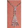 Image 1 : 18kt Gold Diamond NECKLACE 18k Victorian Style #977265