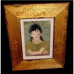 DIETZ EDZARD German b.1893 Portrait Girl Oil #977374