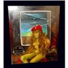 Image 1 : Geoffrey Holt Oil Painting Surreal Nympho Girl #977458