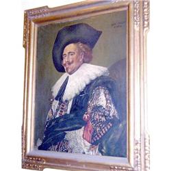 The smiling cavalier Frans  Hals   repro #977586