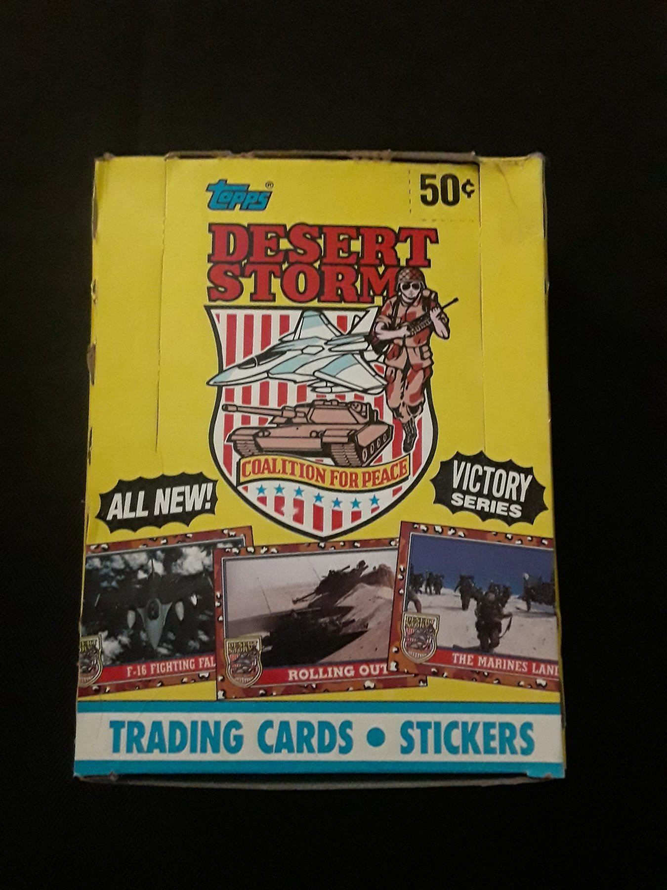 Topps Desert Storm Trading Cards Unopened Topps Desert Storm Trading