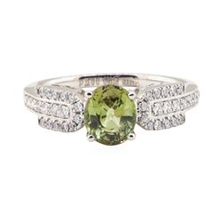 1.46 ctw Alexandrite and Diamond Ring - Platinum