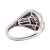 Image 3 : 1.05 ctw Diamond and Sapphire Ring - Platinum