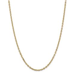 14k Yellow Gold 3 mm Diamond Cut Cable Chain - 26 in.