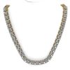 Image 3 : 40 ctw Princess SI Diamond Necklace 18K Yellow Gold
