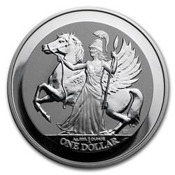 2017 British Virgin Islands 1 oz Silver Pegasus Reverse Proof