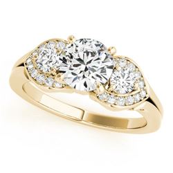 1.2 ctw VS/SI Diamond 3 Stone Ring 14k Yellow Gold
