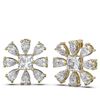 Image 2 : 5.82 ctw Diamond Earrings 18K Yellow Gold