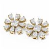 Image 3 : 5.82 ctw Diamond Earrings 18K Yellow Gold