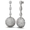 Image 2 : 4.16 ctw Diamond Earrings 18K White Gold