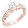 Image 1 : 1.08 ctw Certified VS/SI Diamond Ring 14k Rose Gold