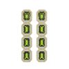 Image 1 : 12.41 ctw Tourmaline & Diamond Micro Pave Halo Earrings 10k Yellow Gold