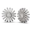 Image 2 : 3 ctw Diamond Earrings 18K White Gold