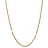 Image 1 : 14k Gold 3.35 mm Semi-Solid Curb Link Chain Necklace - 24 in.