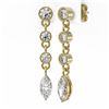 Image 3 : 2.5 ctw Marquise Cut Diamond Earrings 18K Yellow Gold