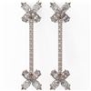Image 2 : 5.22 ctw Oval Diamond Designer Earrings 18K Rose Gold
