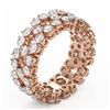 Image 2 : 4.2 ctw Diamond Designer Ring 18K Rose Gold
