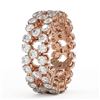 Image 3 : 4.2 ctw Diamond Designer Ring 18K Rose Gold