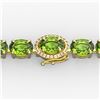 Image 1 : 19.25 ctw Peridot & VS/SI Diamond Micro Pave Bracelet 14k Yellow Gold