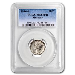 1916-S Mercury Dime MS-65 PCGS (FB)