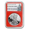 Image 2 : 2018 2-Coin 1 oz Silver Eagle Set MS/PF-70 NGC (Christmas Label)