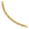 Image 2 : Men's 14k Yellow Gold Satin Fancy Link Bracelet - 8.5 in.