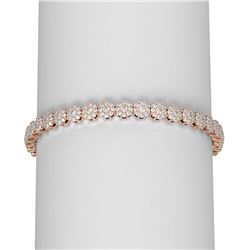 8 ctw Diamond Bracelet 18K Rose Gold