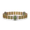 Image 2 : 29.33 ctw Tourmaline & Diamond Bracelet 14K Rose Gold