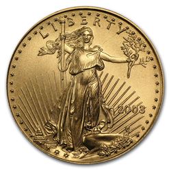 2003 1/2 oz Gold American Eagle BU