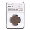 Image 1 : 1850 Large Cent MS-65 NGC (Brown)