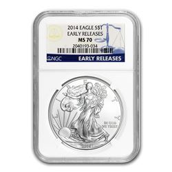 2014 Silver American Eagle MS-70 NGC (Early Releases)
