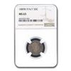 Image 1 : 1889R Italy 50 Centesimi Umberto I MS-63 NGC