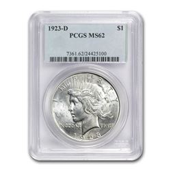 1923-D Peace Dollar MS-62 PCGS