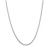 Image 1 : 14k White Gold 1.3 mm Franco Chain Necklace - 18 in.