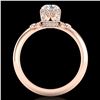 Image 2 : 1 ctw VS/SI Diamond Solitaire Art Deco Ring 18k Rose Gold