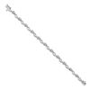 Image 2 : 14k White Gold Diamond Paisley Link Bracelet - 7 in.