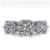 Image 1 : 2.0 ctw Past Present Future VS/SI Cushion Diamond Ring 18k White Gold