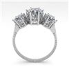 Image 3 : 2.0 ctw Past Present Future VS/SI Cushion Diamond Ring 18k White Gold