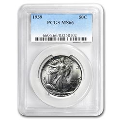 1939 Walking Liberty Half Dollar MS-66 PCGS