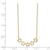 Image 2 : 14k Yellow Gold Stars CZ with 2 in ext Necklace - 20 in.