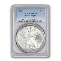 1997 Silver American Eagle MS-70 PCGS