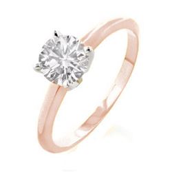 2.0 ctw Certified VS/SI Diamond Solitaire Ring 2-Tone 18k 2-Tone Gold