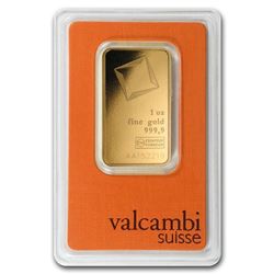 1 oz Gold Bar - Valcambi (In Assay)