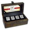 Image 1 : 2018 Djibouti Silver Three Musketeers Antique Finish 4-coin Set