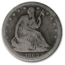 1862-S Liberty Seated Half Dollar Good