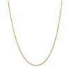 Image 1 : 14k Gold 2 mm Handmade Regular Rope Chain Necklace - 24 in.
